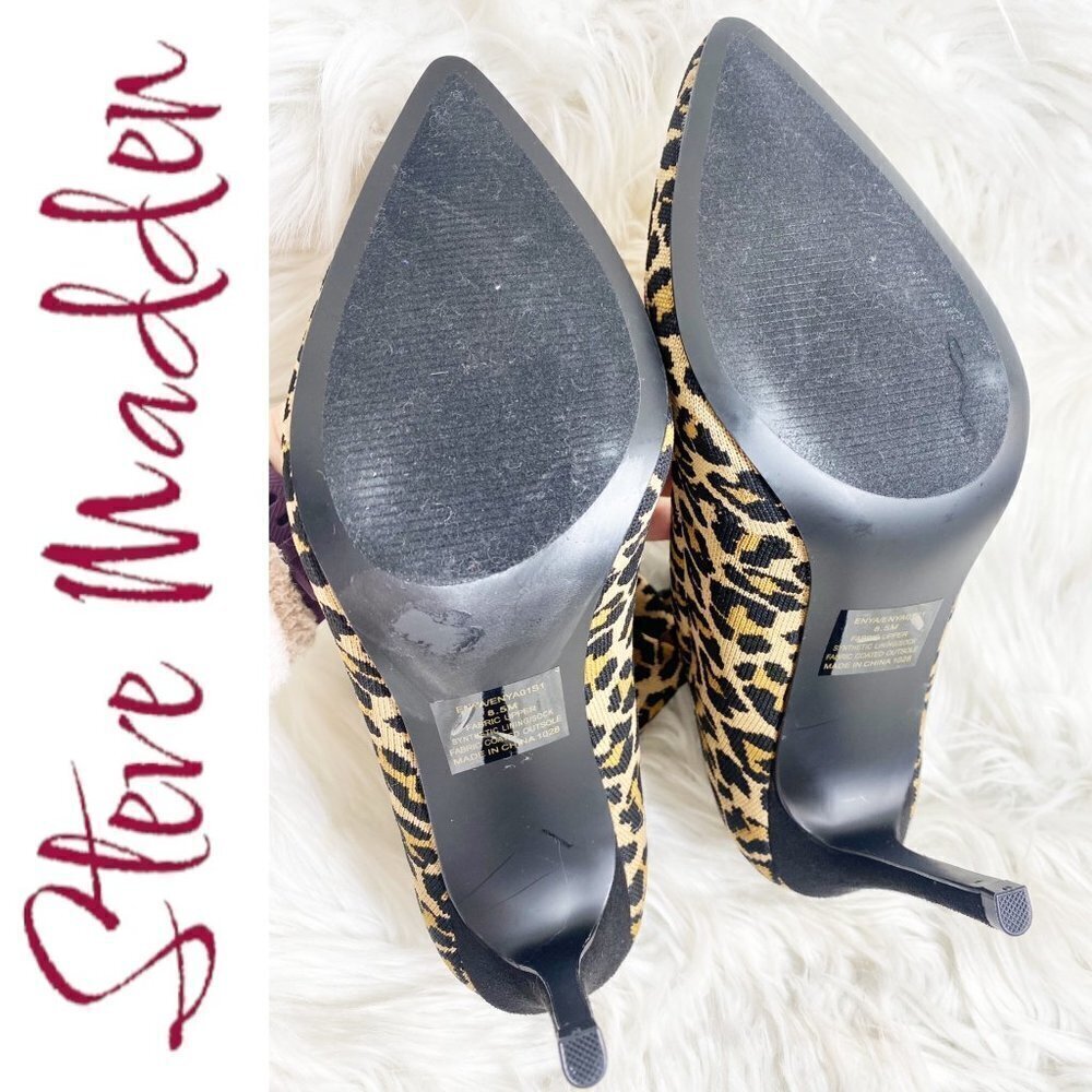 Steve Madden Enya Leopard Print Sock Bootie Stile… - image 7